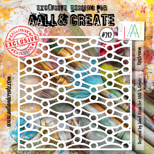 AALL And Create Stencil 6"X6"-Upstream ALLPC212 - 499997004335