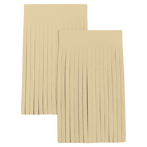 Realeather(R) Crafts Deerskin Fringe 2"x3" 2/Pkg-Buckskin - SF0203-0270