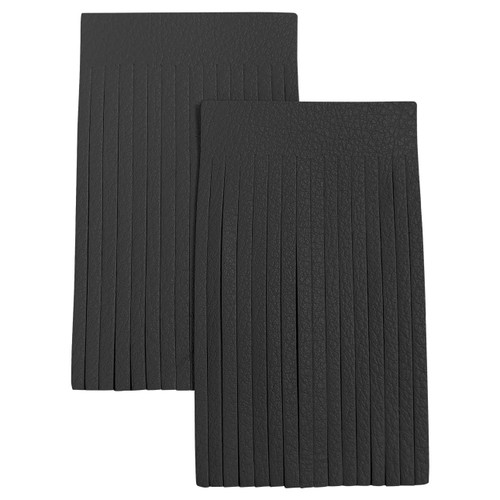 Realeather(R) Crafts Deerskin Fringe 2"X3" 2/Pkg-Black - SF0203-1000