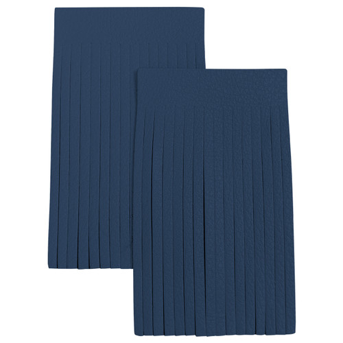 Realeather(R) Crafts Deerskin Fringe 2"x3" 2/Pkg-Cadet Blue - SF0203-0052