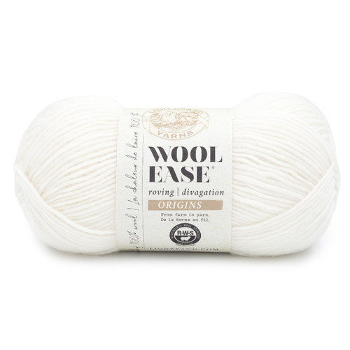 Lion Brand Wool-Ease Roving Origins Yarn-Cream 647-098 - 023032136868