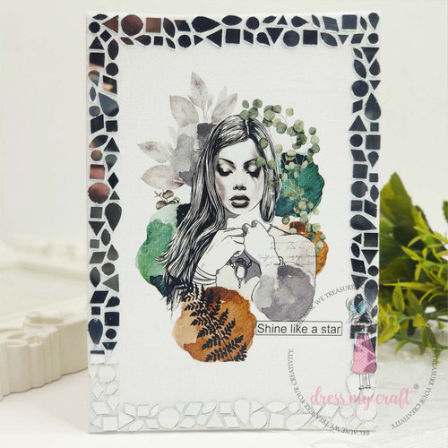 6 Pack - Dress My Craft Mini Transfer Me Sheet 4"X6"-Beauty With Peace - MCDP6371