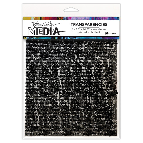 2 Pack Dina Wakley Media Transparencies-Typography Set 1 MDA82651 - 789541082651