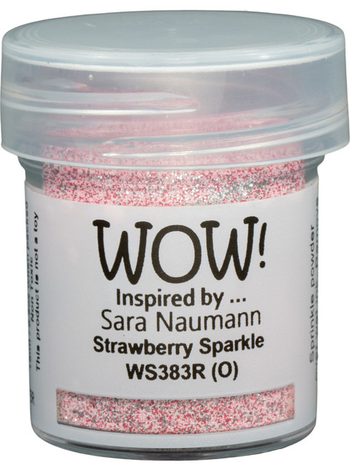 4 Pack WOW! Embossing Powder 15ml-Strawberry Sparkle WOW-S383R - 5056333104057