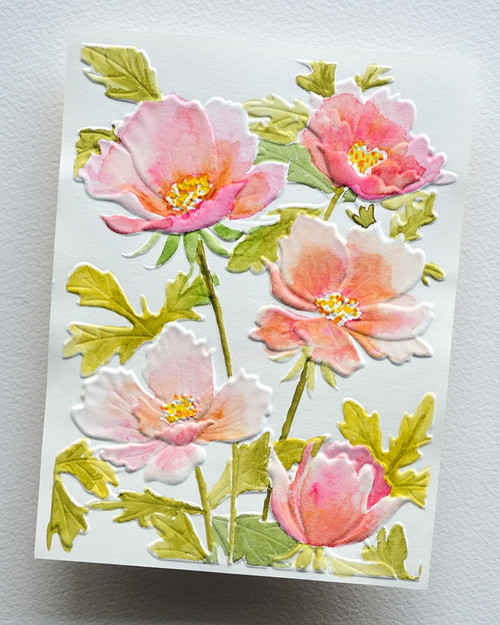 Memory Box 3D Embossing Folder & Dies-Anemone Bunches EF1042