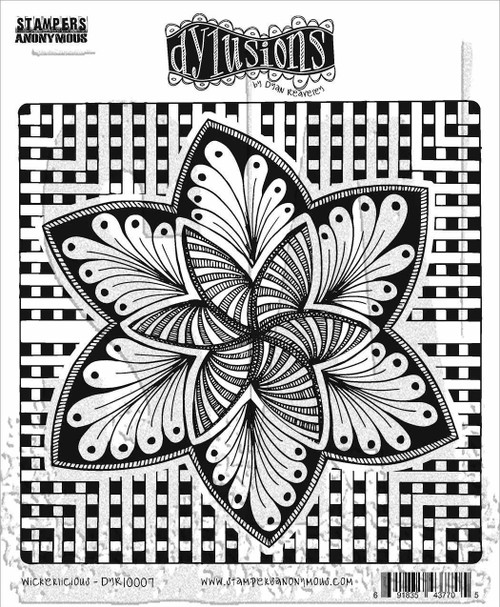 Dyan Reaveley's Dylusions Cling Stamp Collections 8.5"X7"-Wickerlicious - DYRC-10007 - 691835437705