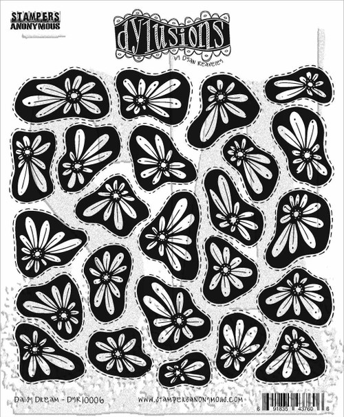 Dyan Reaveley's Dylusions Cling Stamp Collections 8.5"X7"-Daisy Dream DYRC-10006 - 691835437606