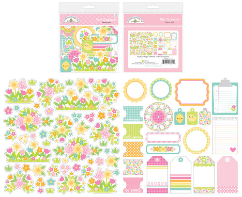 2 Pack - Doodlebug Odds & Ends Bits & Pieces Die-Cuts-Bunny Hop - DB8455 - 842715084551 2 Pack - Doodlebug Odds & Ends Bits & Pieces Die-Cuts-Bunny Hop - DB8455 - 842715084551