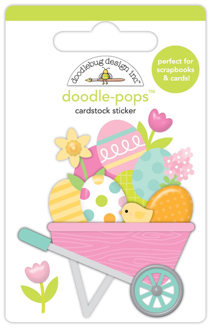 Doodlebug Doodle-Pops 3D Stickers-Easter's On Its Way DB8436 - 842715084360