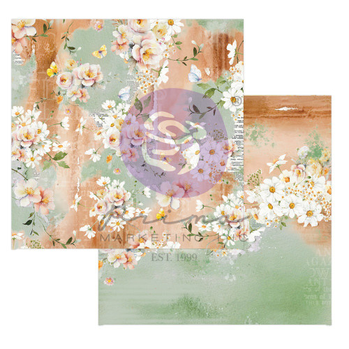 Prima Marketing Double-Sided Paper Pad 12"X12" 14/Pkg-In Full Bloom P668495