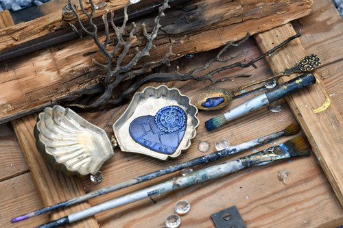 Finnabair Art Alchemy Metallique Wax .68 Fluid Ounce-Midnight - AAMW2-69875