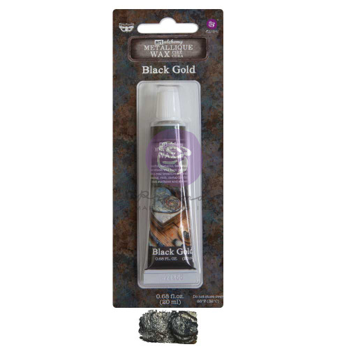 3 Pack Finnabair Art Alchemy Metallique Wax .68 Fluid Ounce-Black Gold AAMW2-69868 - 655350969868