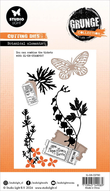 Studio Light Grunge Cutting Die-Nr. 780, Botanical Elements - LGRCD780 Studio Light Grunge Cutting Die-Nr. 780, Botanical Elements - LGRCD780