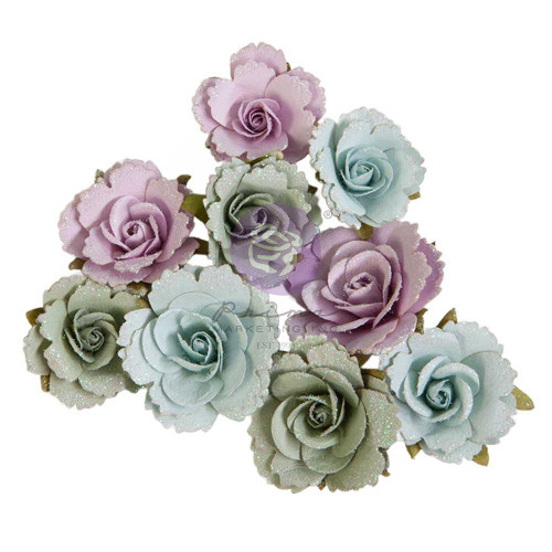 3 Pack Prima Marketing Paper Flowers 9/Pkg-Meadow Walk, In Full Bloom P670207 - 655350670207