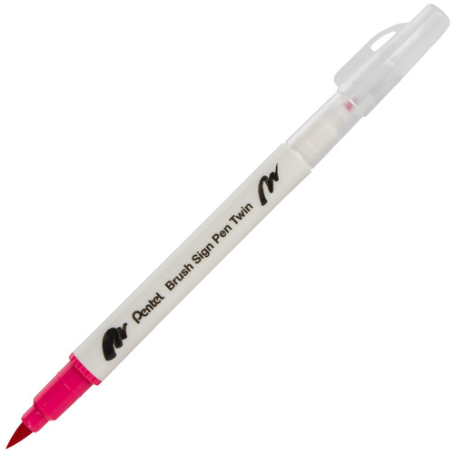 Pentel Arts Sign Pen Twin Brush 6/Pkg-Pink Hues - SESW30CP-C64