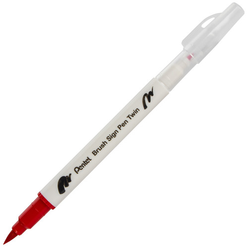 Pentel Arts Sign Pen Twin Brush 6/Pkg-Pink Hues SESW30CP-C64