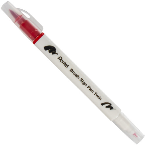 Pentel Arts Sign Pen Twin Brush 6/Pkg-Pink Hues - SESW30CP-C64 Pentel Arts Sign Pen Twin Brush 6/Pkg-Pink Hues - SESW30CP-C64