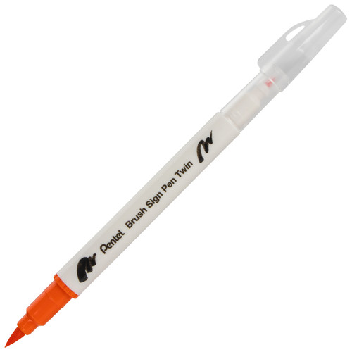 Pentel Arts Sign Pen Twin Brush 6/Pkg-Yellow Hues - SESW30CP-C65