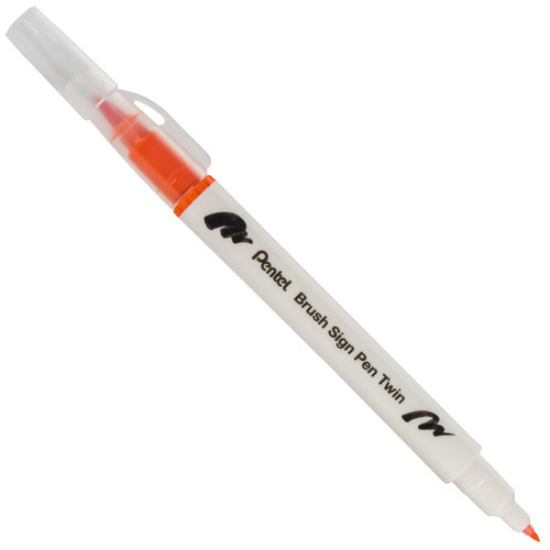 Pentel Arts Sign Pen Twin Brush 6/Pkg-Yellow Hues - SESW30CP-C65