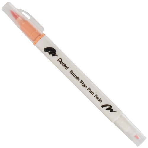 Pentel Arts Sign Pen Twin Brush 6/Pkg-Yellow Hues - SESW30CP-C65