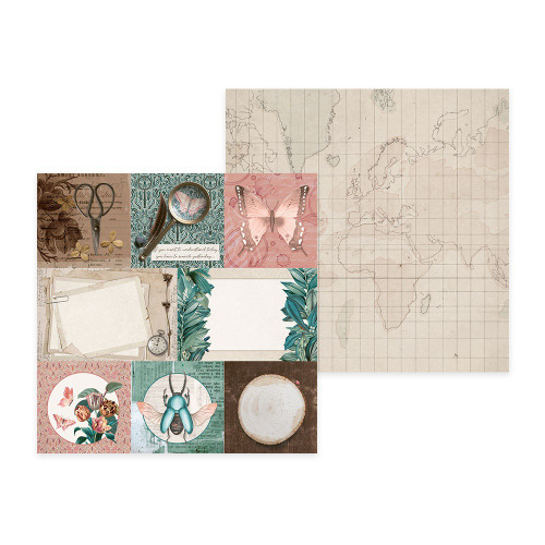 P13 Double-Sided Paper Pad 6"X6" 24/Pkg-Naturalist - P13NAT09