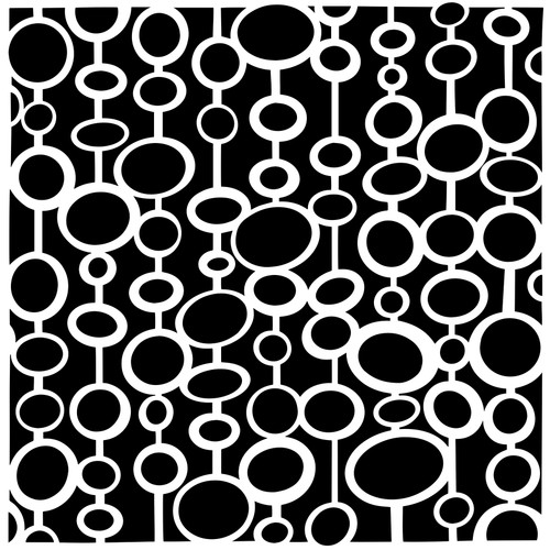 Crafter's Workshop Stencil 6"X6"-Hanging Circles TCW6X6S-1082 - 842254030828