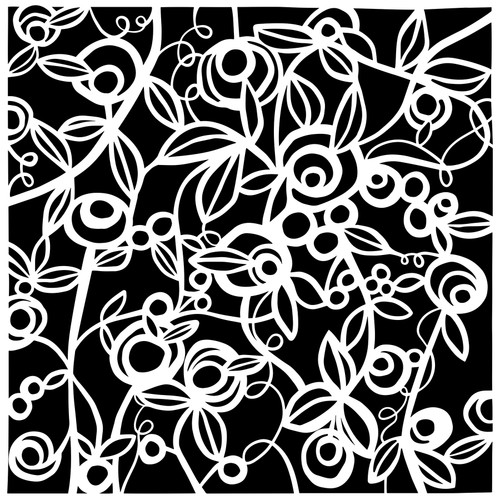 Crafter's Workshop Stencil 6"X6"-Budding Vines TCW6X6S-1085 - 842254030859