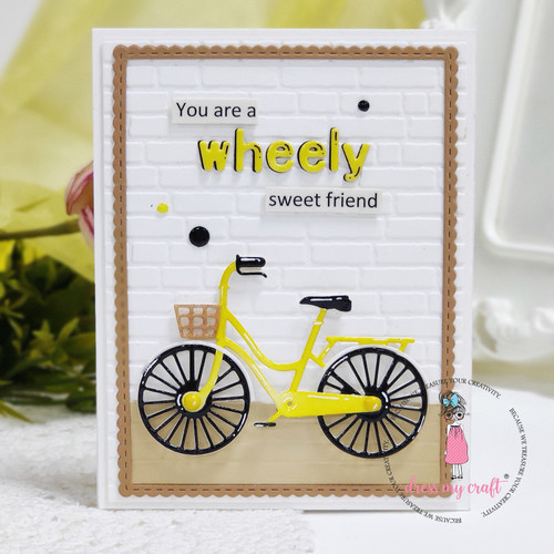 Dress My Craft Basic Designer Dies-Bicycle DMCD5566