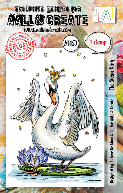 AALL And Create A7 Photopolymer Clear Stamp Set-The Swan King LLTP1152 - 5060979166294
