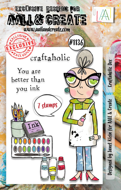 AALL And Create A7 Photopolymer Clear Stamp Set-Craftaholic Dee - LLTP1136 - 5060979166133