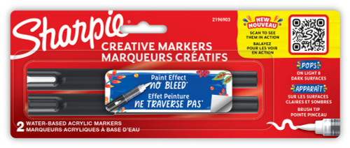Sharpie Creative Brush Tip Markers 2/Pkg-Assorted 2196903 - 071641218659