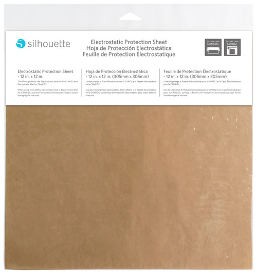 Silhouette Electrostatic Protection Sheet 12"X12"-1 Piece - PROTCT12 - 819177026146