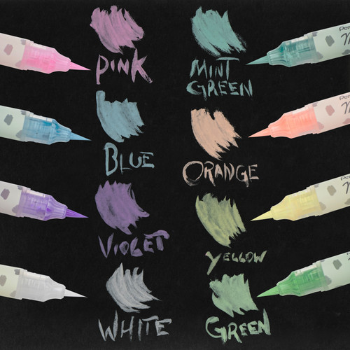 Pentel Arts Milky Brush Pen-White - GFHBPPWX Pentel Arts Milky Brush Pen-White - GFHBPPWX