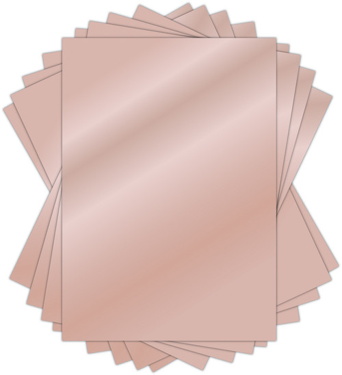 3 Pack Craft Consortium The Essential Mirror Card A4-Rose Gold CCEMC-7