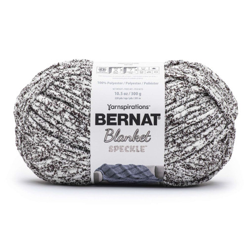 2 Pack Bernat Blanket Speckle Yarn-Typewriter 161102-02009 - 057355510692