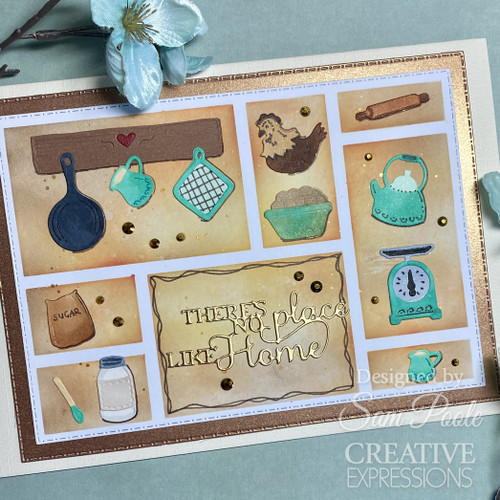 Creative Expressions Craft Die By Sam Poole-Kitchen Shelf Rustic Homestead 5A0020K3-1G35H