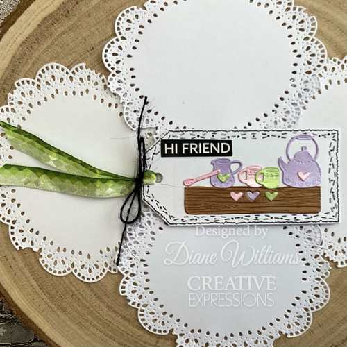 Creative Expressions Craft Die By Sam Poole-Stitched Weave Shabby Basics 5A0020JX-1G35X