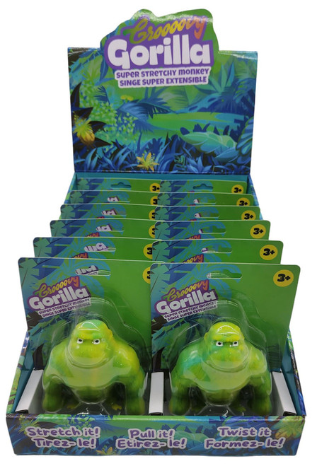 Groovy Gorilla Super Stretch Monkey 12/Pkg-Assorted Colors 5A0020TC-1G3LL - 064049356450