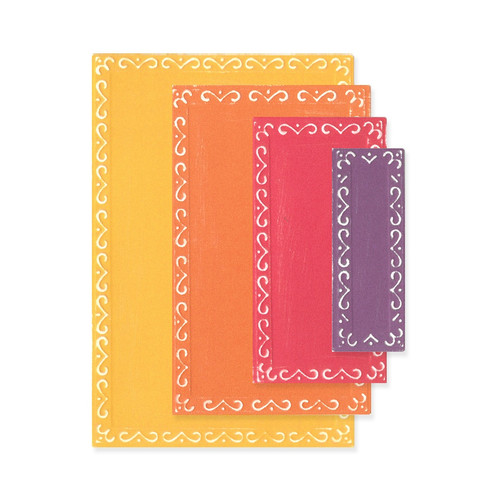 Sizzix Fanciful Framelits Die Set By Stacey Park 9/Pkg-Renee Deco Rectangles - 666553 Sizzix Fanciful Framelits Die Set By Stacey Park 9/Pkg-Renee Deco Rectangles - 666553