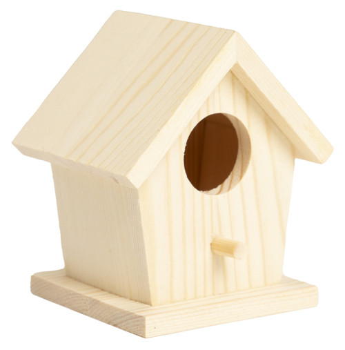 6 Pack - CousinDIY Unfinished Wood Birdhouse-Single Hole - 20327442 6 Pack - CousinDIY Unfinished Wood Birdhouse-Single Hole - 20327442