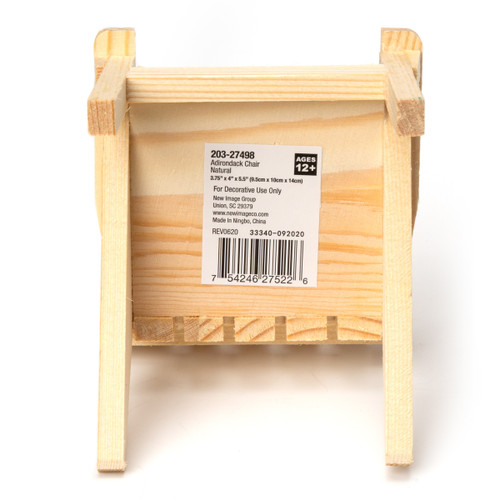 6 Pack - CousinDIY Mini Wood Adirondack Chair- - 20327498