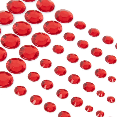 12 Pack - CousinDIY Adhesive Rhinestones 60/Pkg-Red - CCRHINES-3072 12 Pack - CousinDIY Adhesive Rhinestones 60/Pkg-Red - CCRHINES-3072