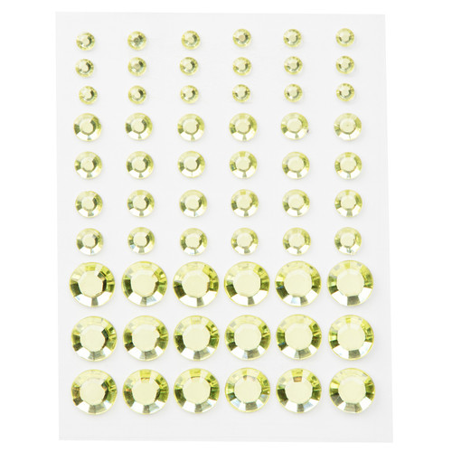 12 Pack - CousinDIY Adhesive Rhinestones 60/Pkg-Yellow - CCRHINES-3073