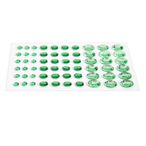 12 Pack - CousinDIY Adhesive Rhinestones 60/Pkg-Green - 5A002F7T-3074 12 Pack - CousinDIY Adhesive Rhinestones 60/Pkg-Green - 5A002F7T-3074