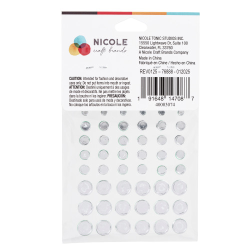 12 Pack CousinDIY Adhesive Rhinestones 60/Pkg-Green 5A002F7T-3074
