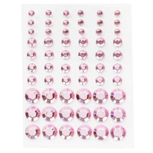 12 Pack - CousinDIY Adhesive Rhinestones 60/Pkg-Pink - CCRHINES-3077