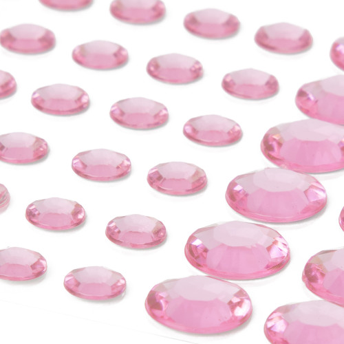 12 Pack - CousinDIY Adhesive Rhinestones 60/Pkg-Pink - CCRHINES-3077