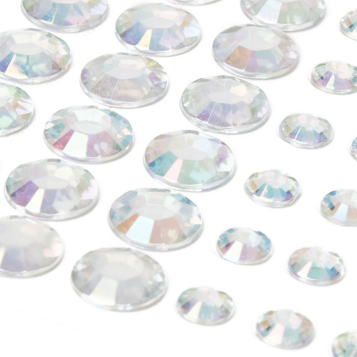 12 Pack CousinDIY Adhesive Rhinestones 60/Pkg-Crystal Aurora Borealis CCRHINES-3079