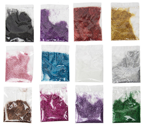6 Pack - CousinDIY Glitter 12/Pkg-Rainbow - 40003069