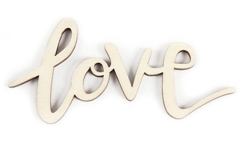 12 Pack CousinDIY Unfinished Wood Script Phrase-Love 1 A50026L7-1269 - 191648105902